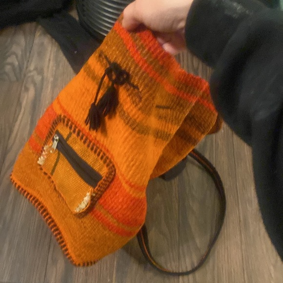 Mini beach Backpack - woven, handmade - Picture 3 of 3